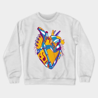 Triad No 2 Musical Heart Crewneck Sweatshirt